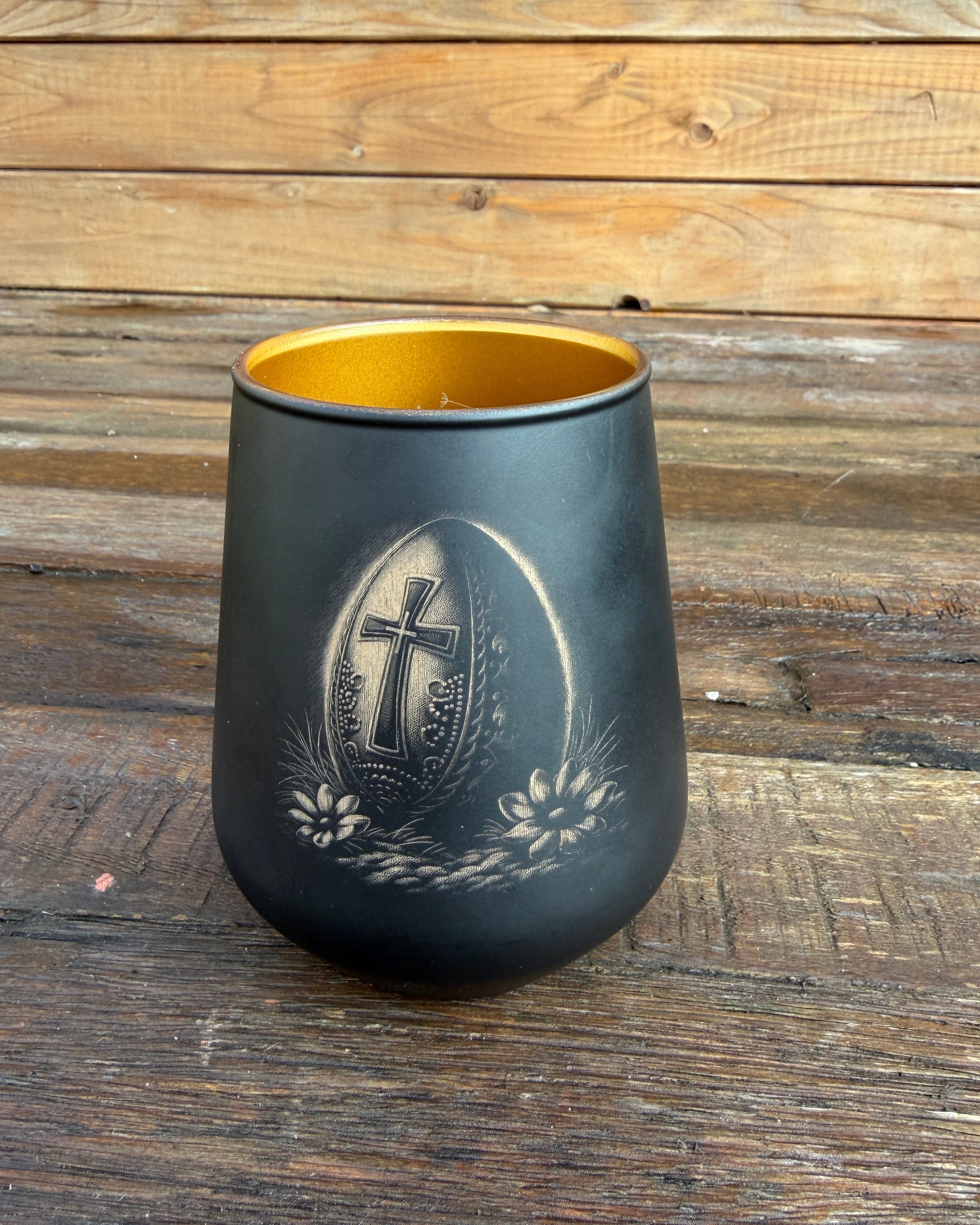 Graviertes Teelichtglas Ostern