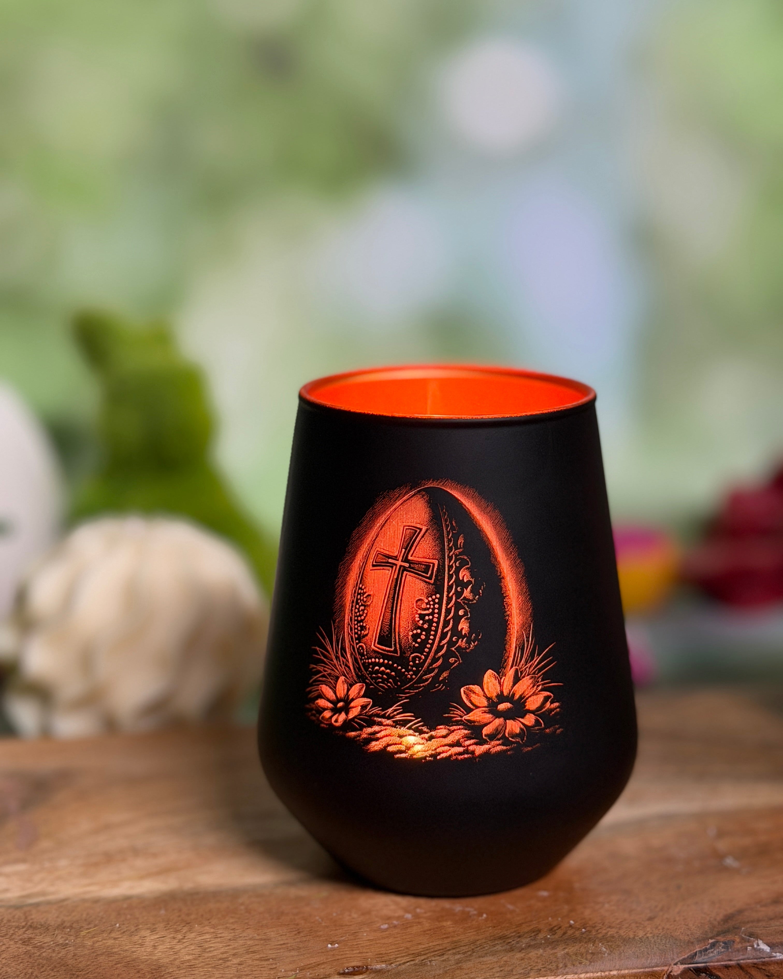 Graviertes Teelichtglas Ostern